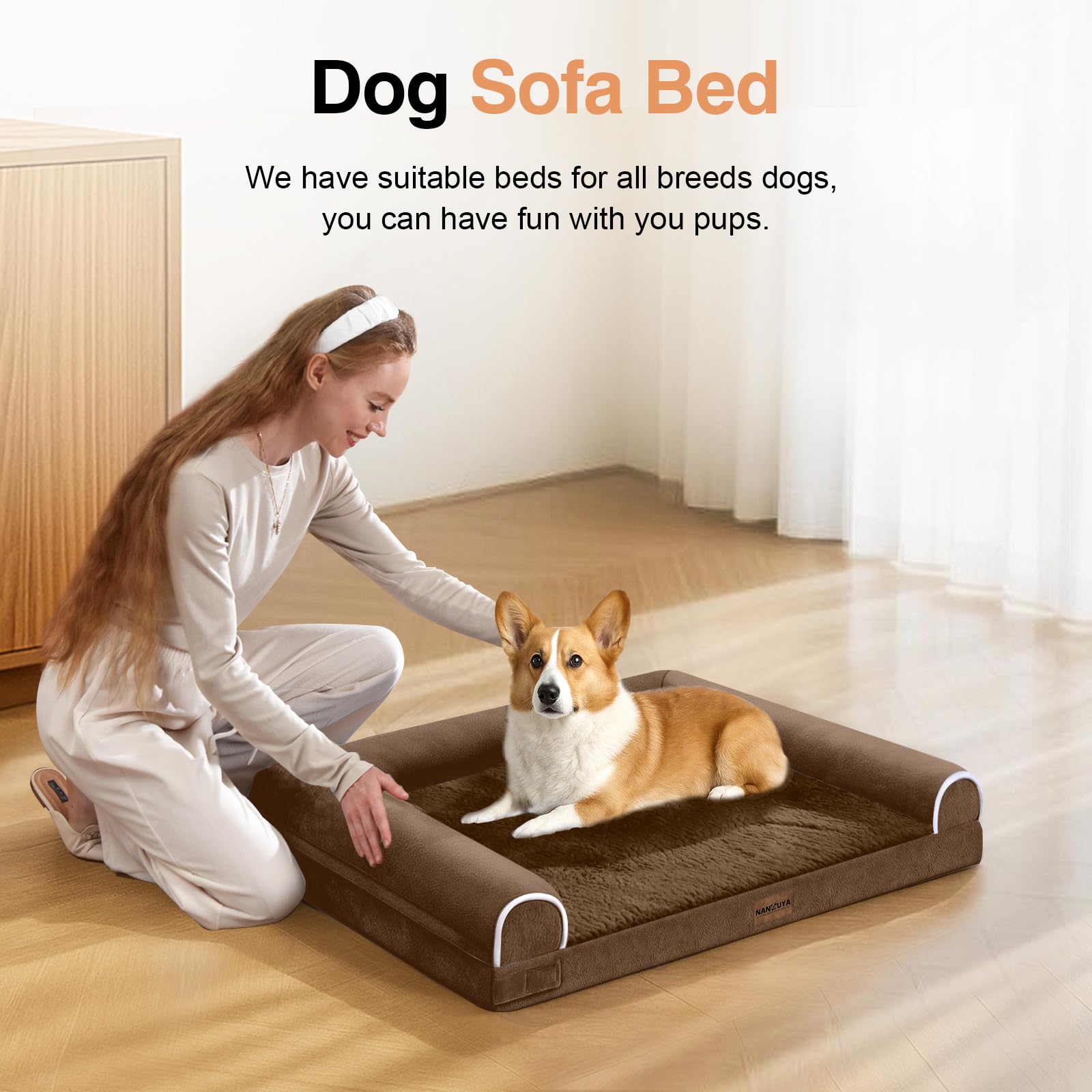 NANUYA cama con espuma huevo que distribuye el peso para comodidad.