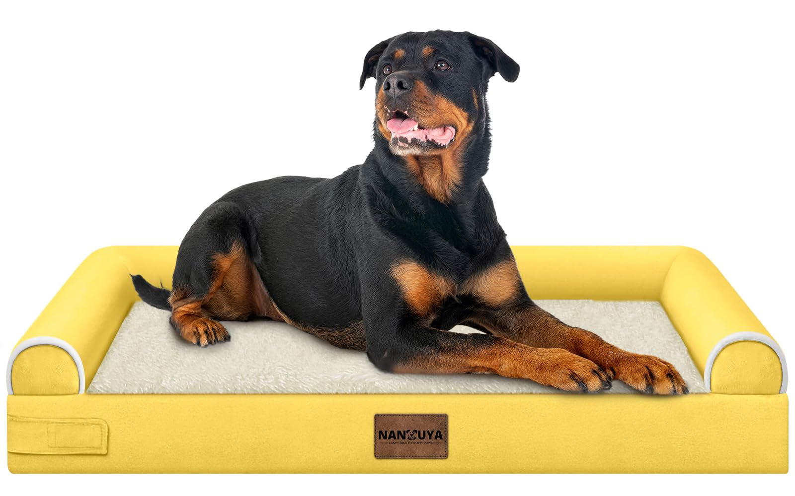 Cama Nanauya para perros grandes con funda impermeable, ideal para mantener el cojín seco