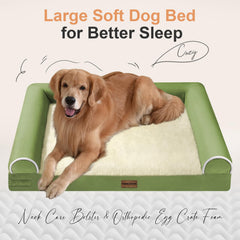 Cama NANUYA con funda impermeable que protege la espuma.