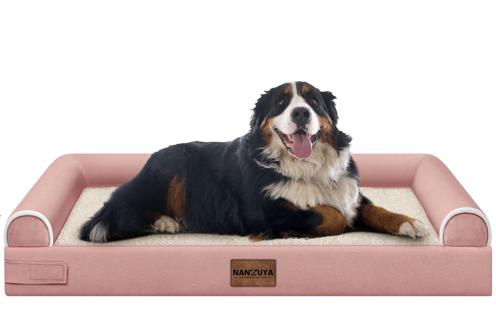 NANUYA cama para perros grande con espuma tipo huevo para soporte ortopédico.
