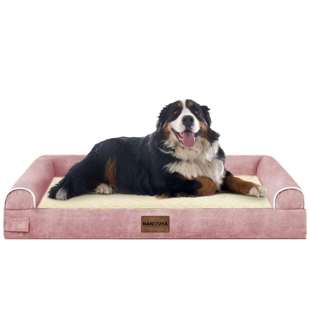 NANUYA cama para perros grande funda con cierre para lavado fácil.