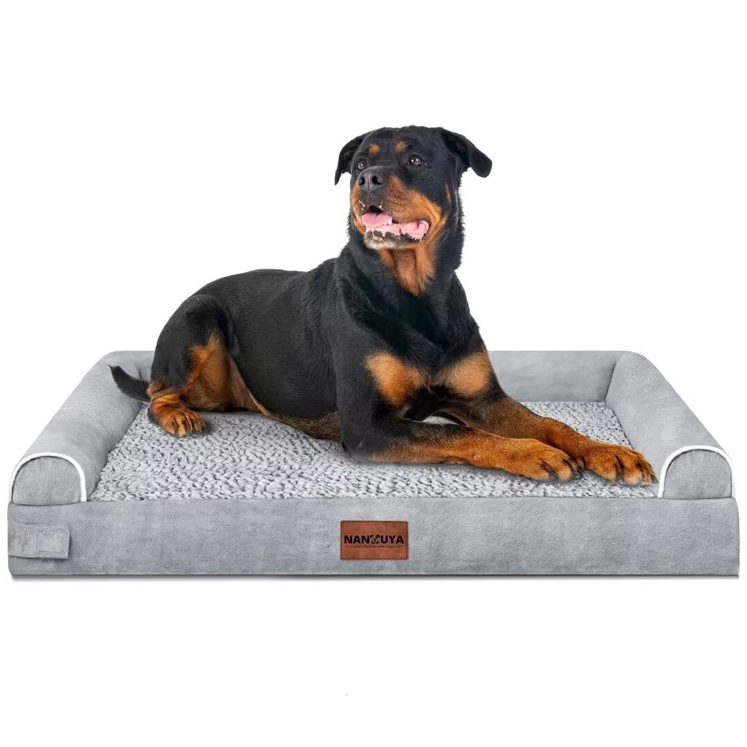 NANUYA cama para perro grande, materiales certificados para seguridad y durabilidad