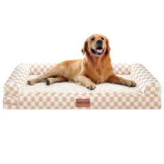 Cama NANUYA para perro grande con espuma huevo y soporte ortopédico