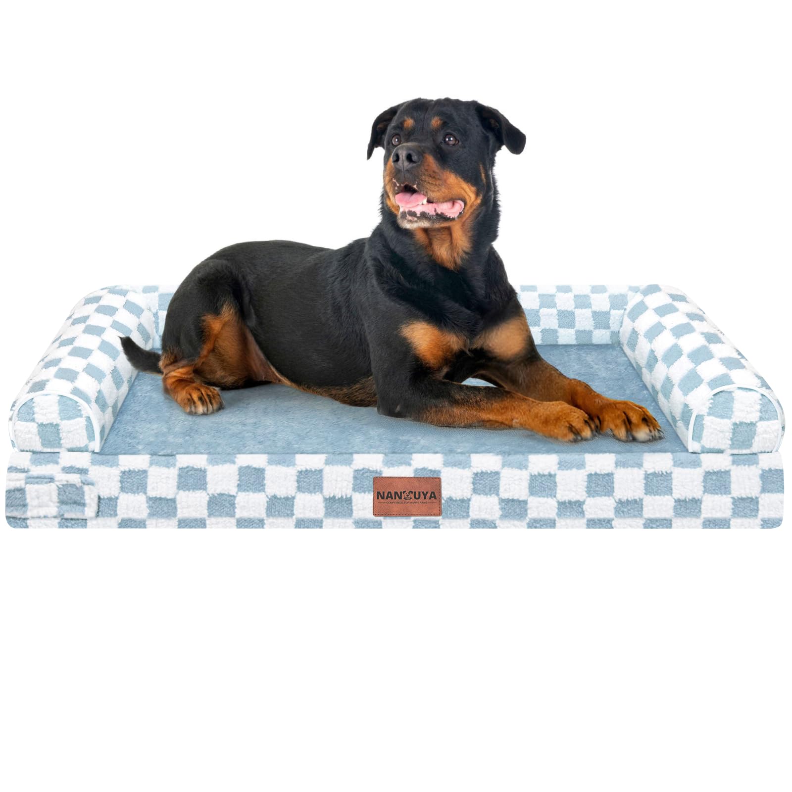 NANUYA cama grande para perro con espuma ortopédica para mayor confort nocturno