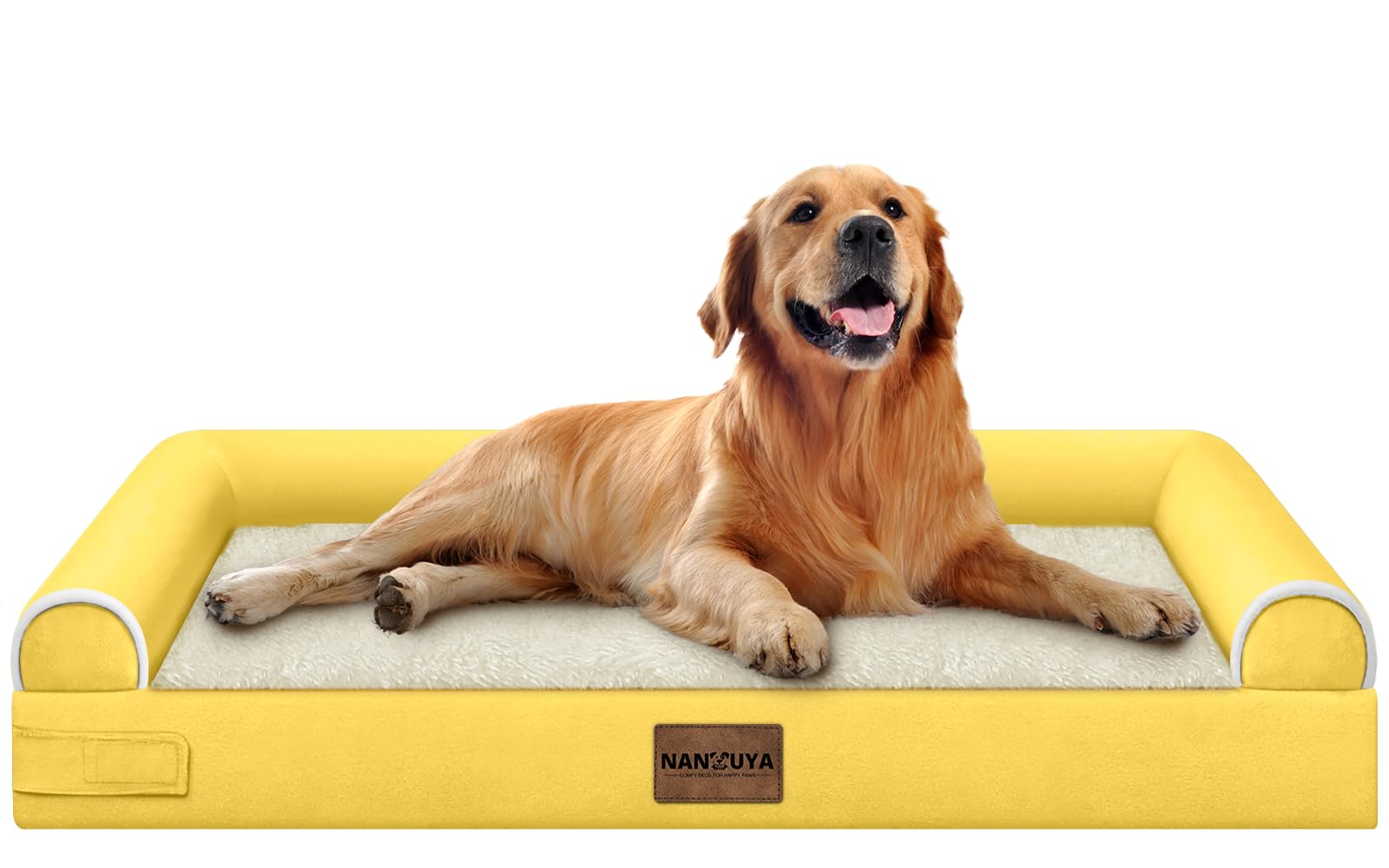 NANUYA cama ortopédica para perro grande con espuma tipo huevo brinda soporte cómodo