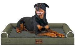NANUYA cama ortopédica para perros grandes con espuma de alta densidad para confort