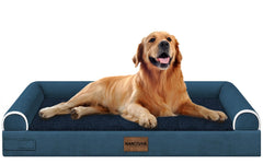 NANUYA cama para perro grande, ortopédica y lavable, con soporte para articulaciones.