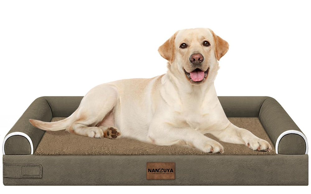 NANUYA cama ortopédica para perros grandes, soporte estable para dormir