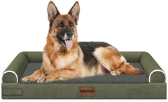 Cama NANUYA para perro grande con soporte ortopédico para mayor confort nocturno