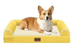 NANUYA cama para perros ortopédica con espuma huevo para descanso cómodo.