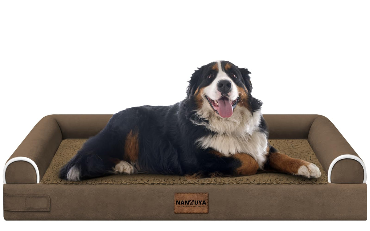 Cama NANUYA ortopédica grande para perros, soporte cómodo para dormir