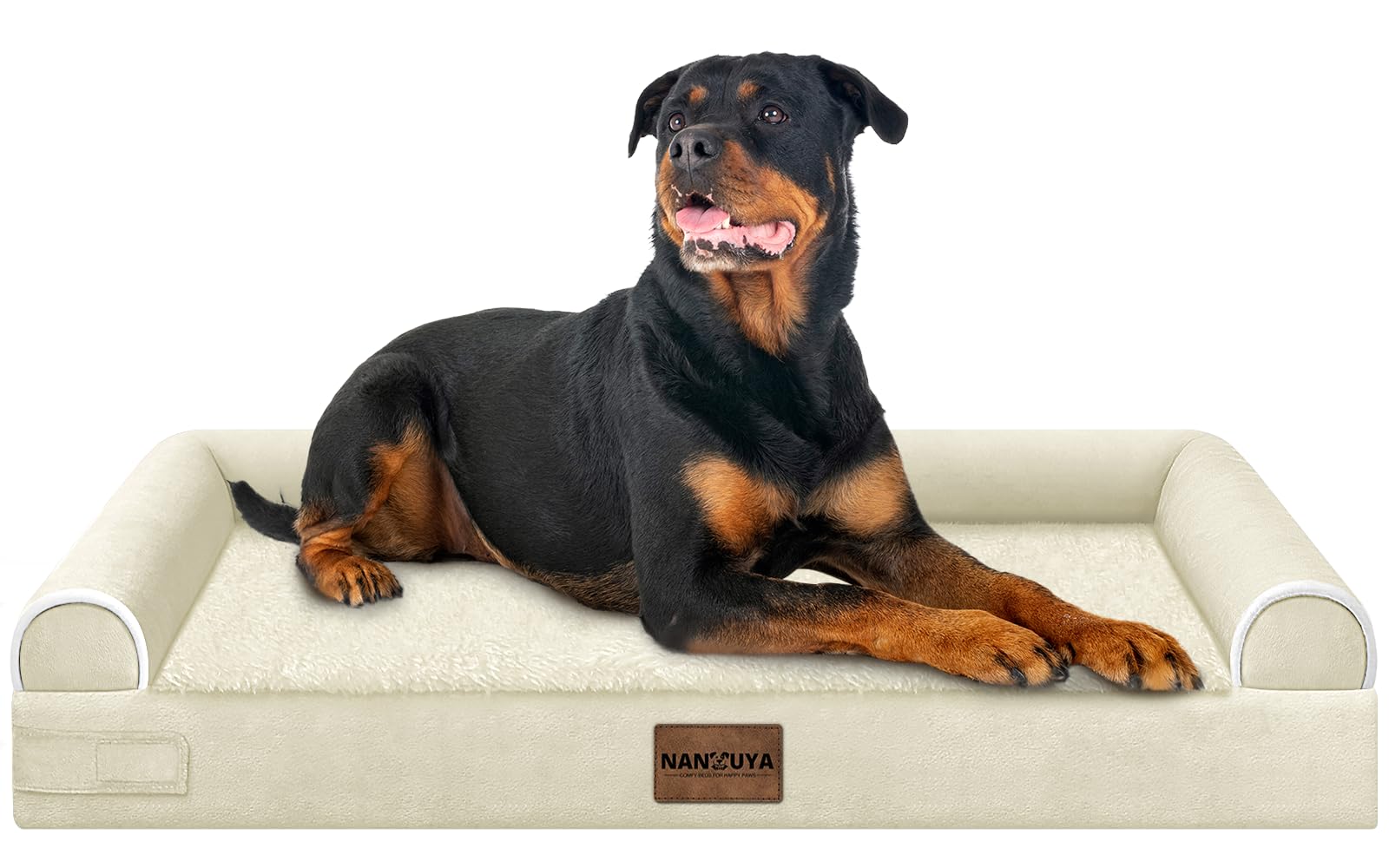 NANUYA cama ortopédica XXL vista frontal con soporte estable para dormir