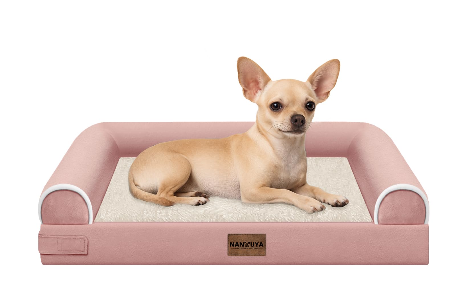 Cama NANUYA para perro pequeño con espuma tipo huevo que ofrece soporte ortopédico suave