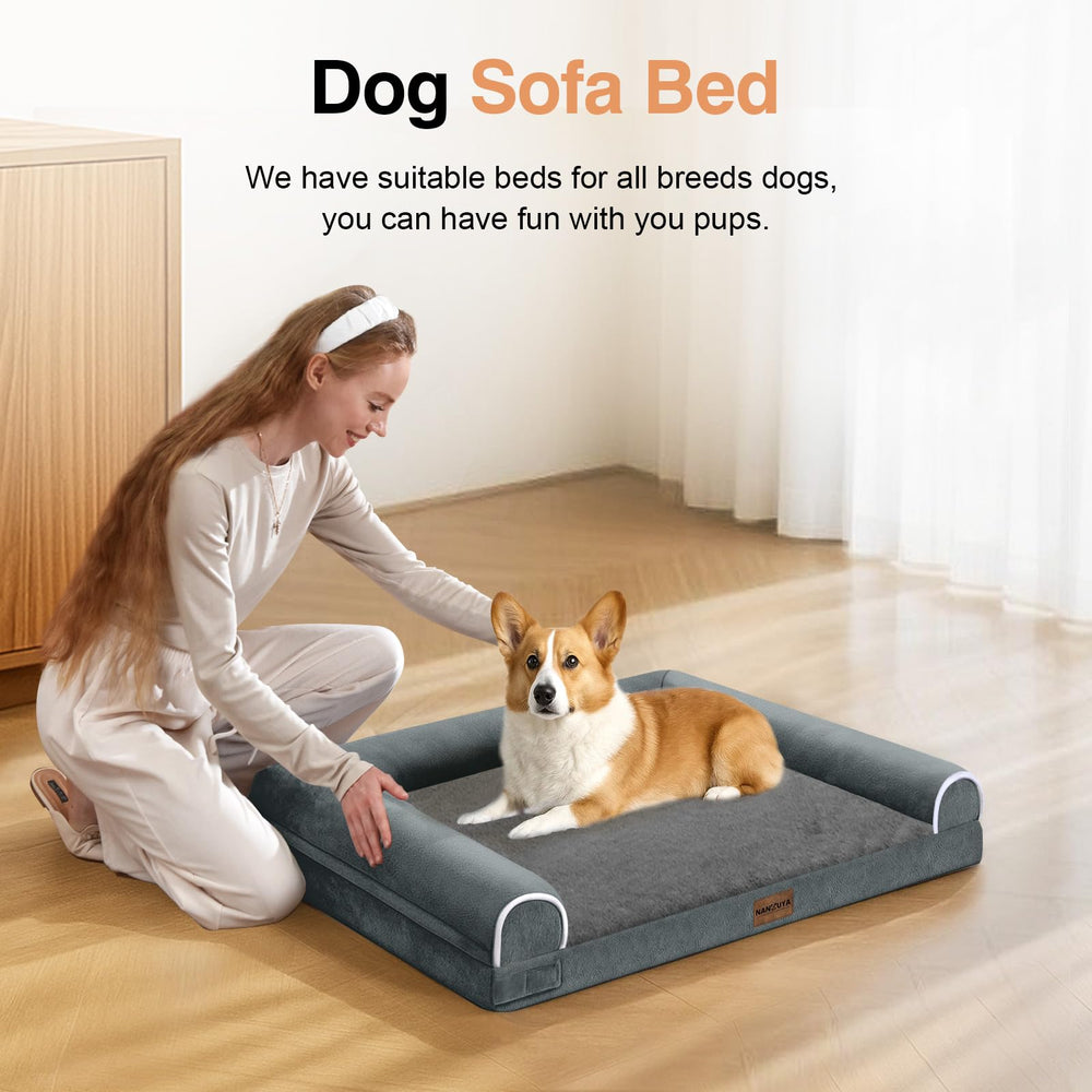 NANUYA cama para perro pequeño superficie de terciopelo suave e impermeable para facilitar limpieza