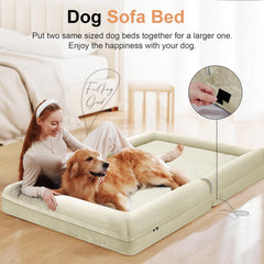 Cama NANUYA superficie de terciopelo suave e impermeable para protección y confort.