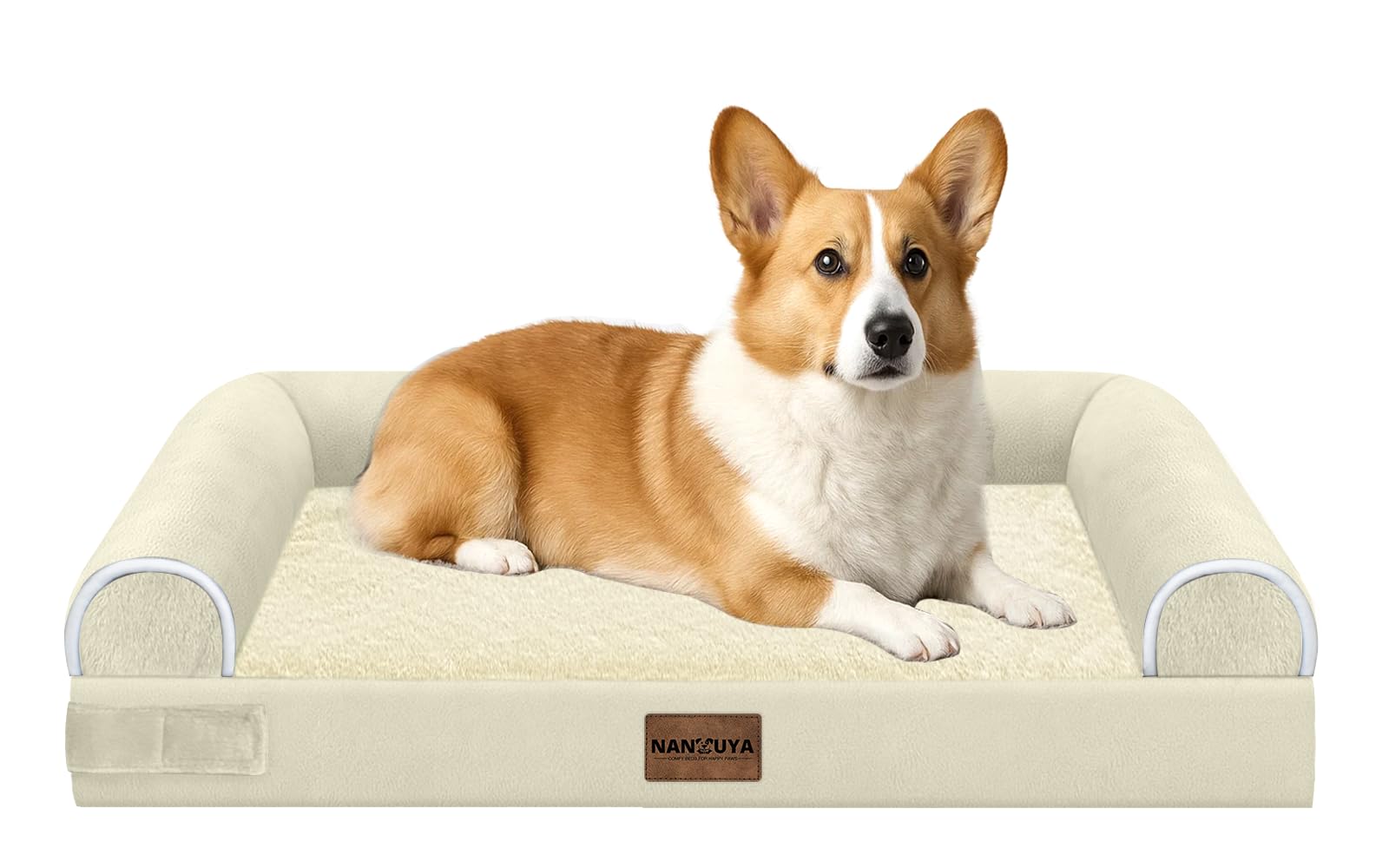 Cama NANUYA para perro con superficie de terciopelo impermeable para uso diario