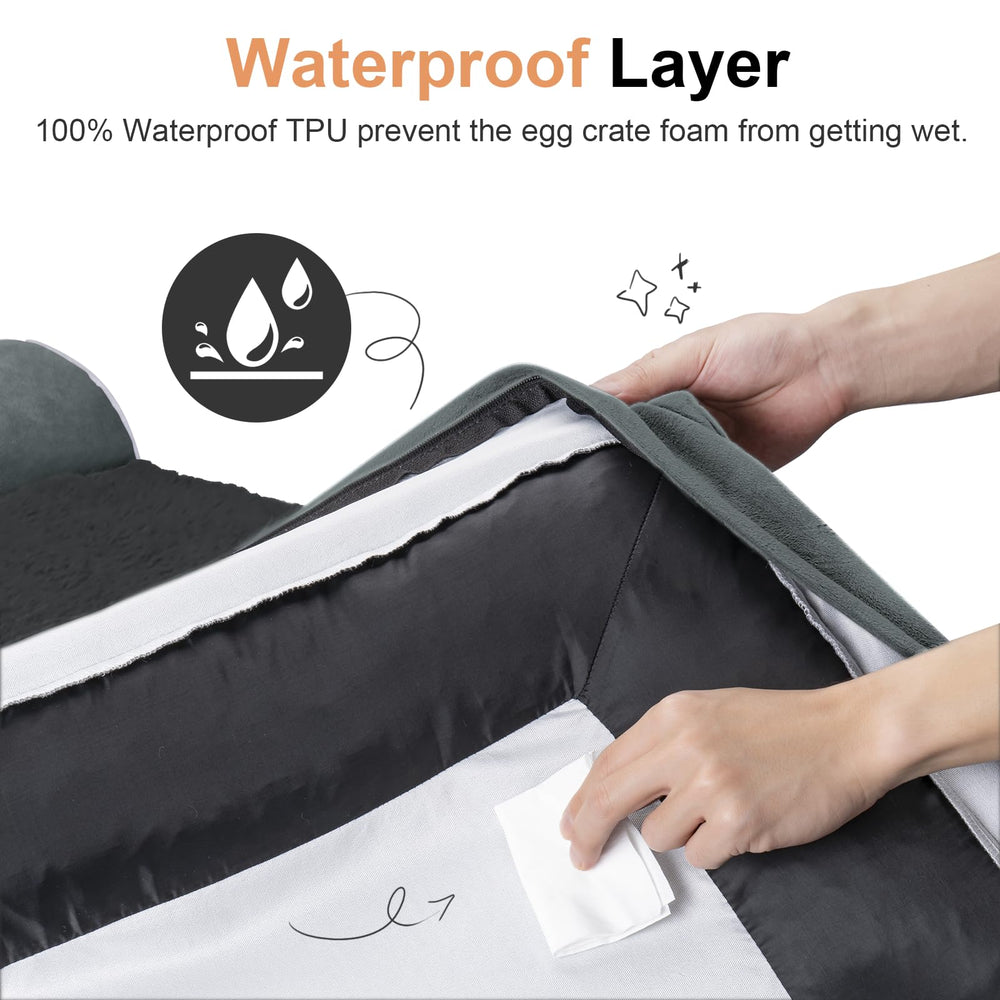 Funda impermeable NANUYA protege la espuma ante líquidos y accidentes.