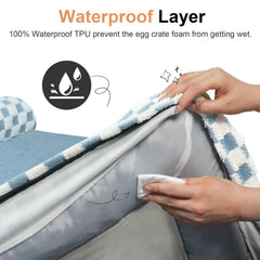 NANUYA funda removible y lavable con cremallera para limpieza fácil.
