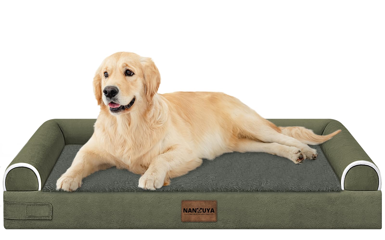 Cama ortopédica NANUYA con espuma de alta densidad para perros grandes