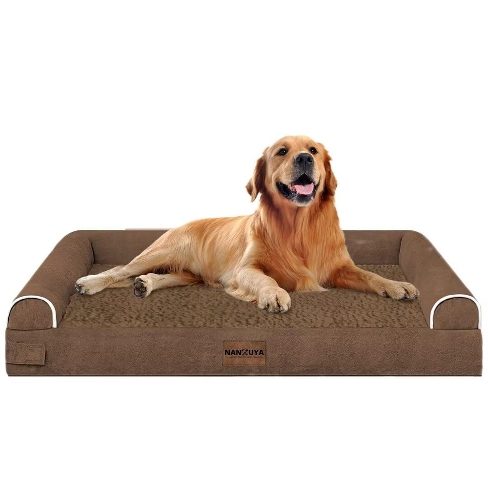 NANUYA cama grande para perros en casa ofrece descanso cómodo diario.