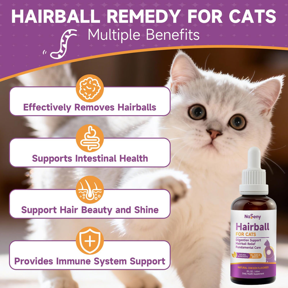 NaSeny Gotas para bolas de pelo: favorece una digestión suave en gatos