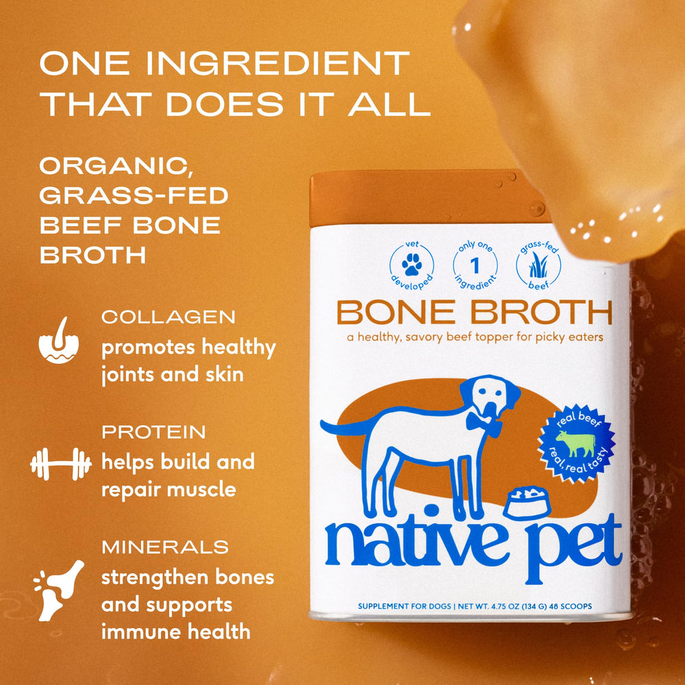 Native Pet Preparación con agua, base sabrosa para comidas caseras