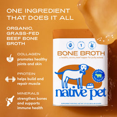 Native Pet Preparación con agua, base sabrosa para comidas caseras