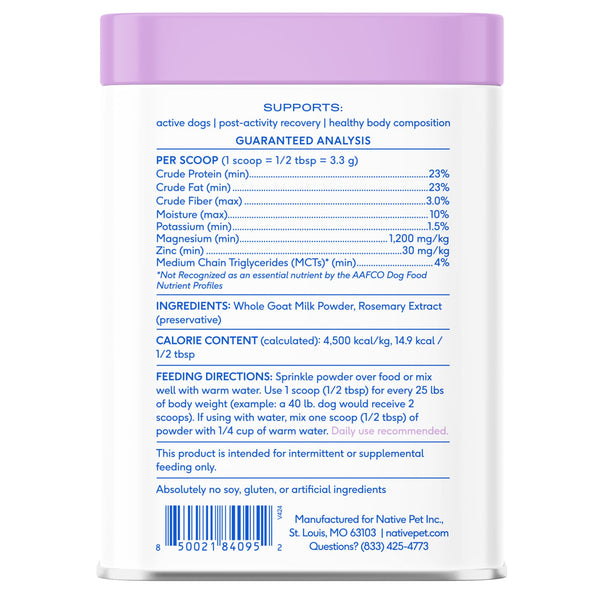 Native Pet producto de alta calidad, elaborado en Estados Unidos, pureza y seguridad.