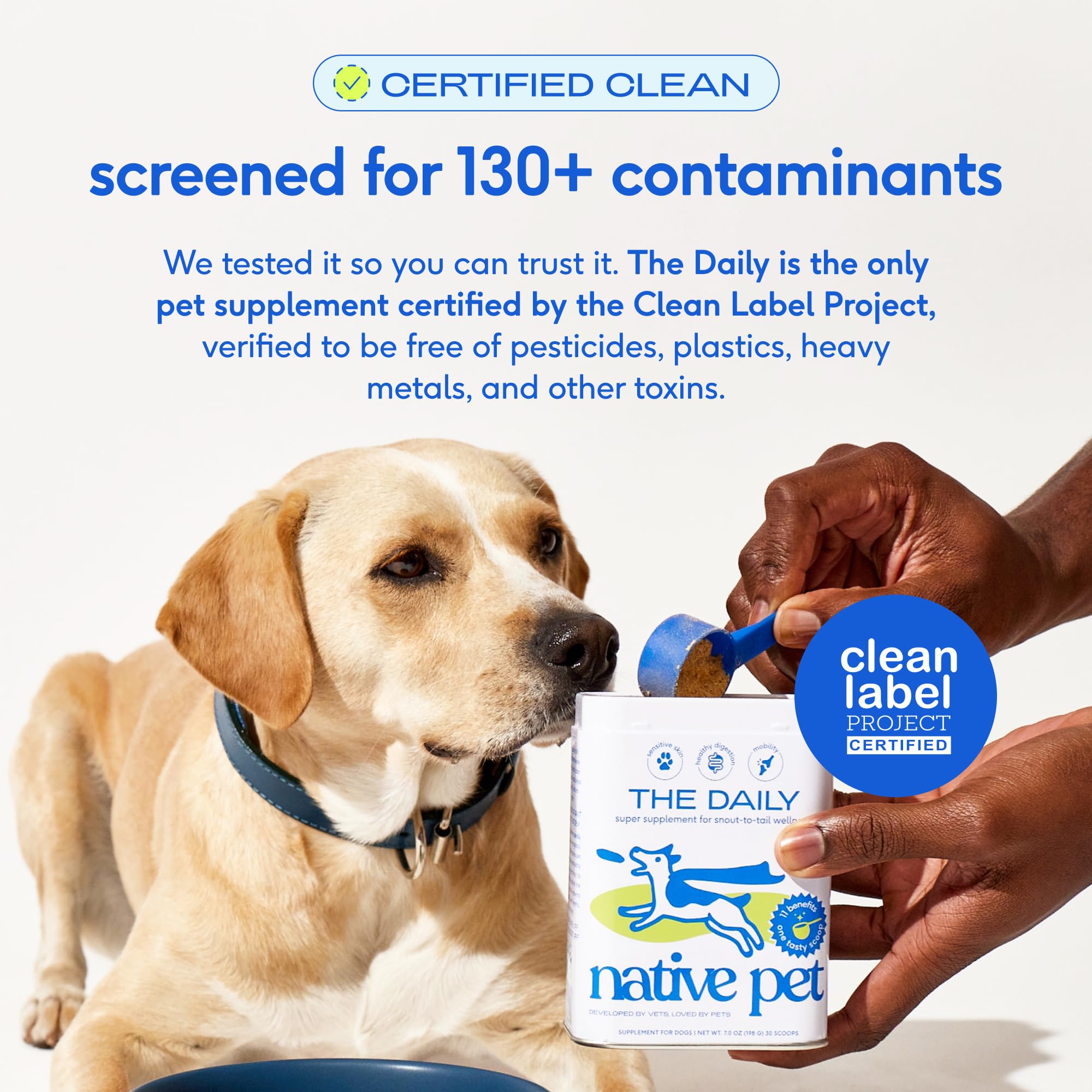 Native Pet fortalece el sistema inmunológico con antioxidantes y vitaminas esenciales.