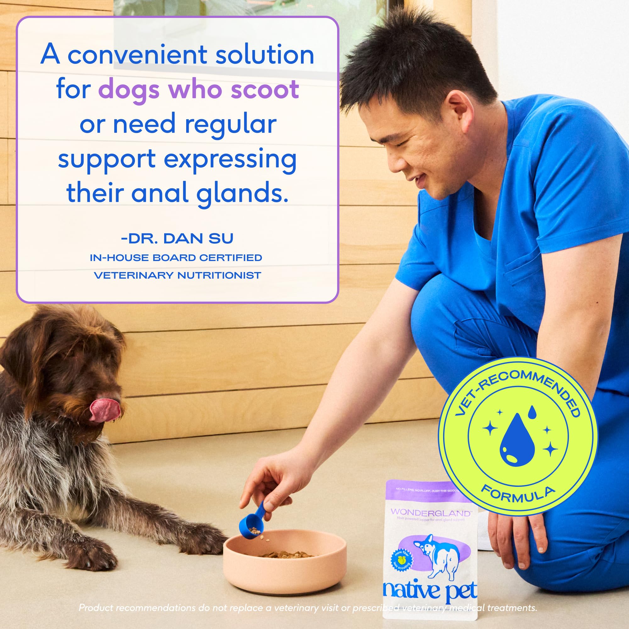 Native Pet WonderGland fibra-digestiva fibra para heces más firmes y estables