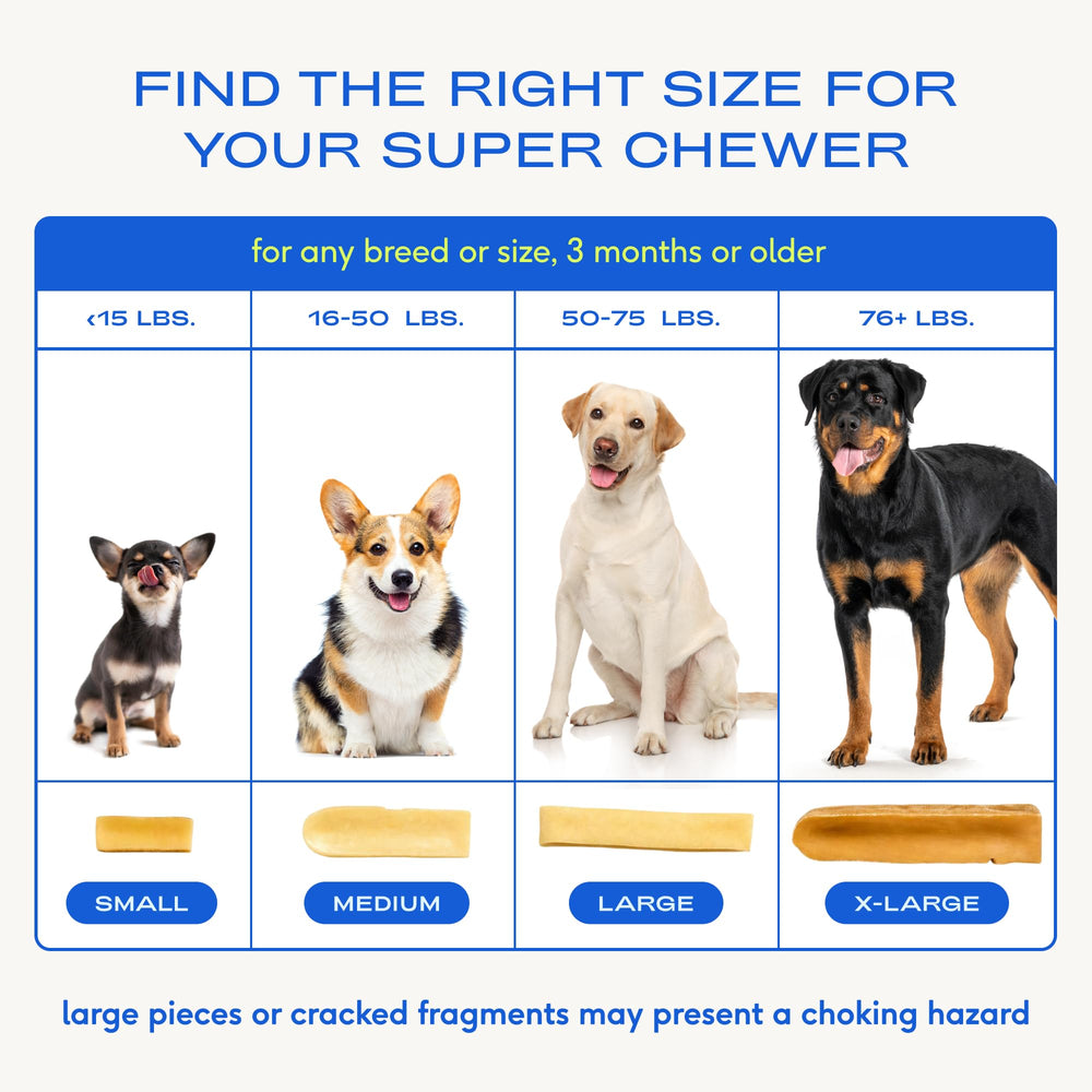 Tamaño mediano para perros de hasta 23 kg, masticación responsable