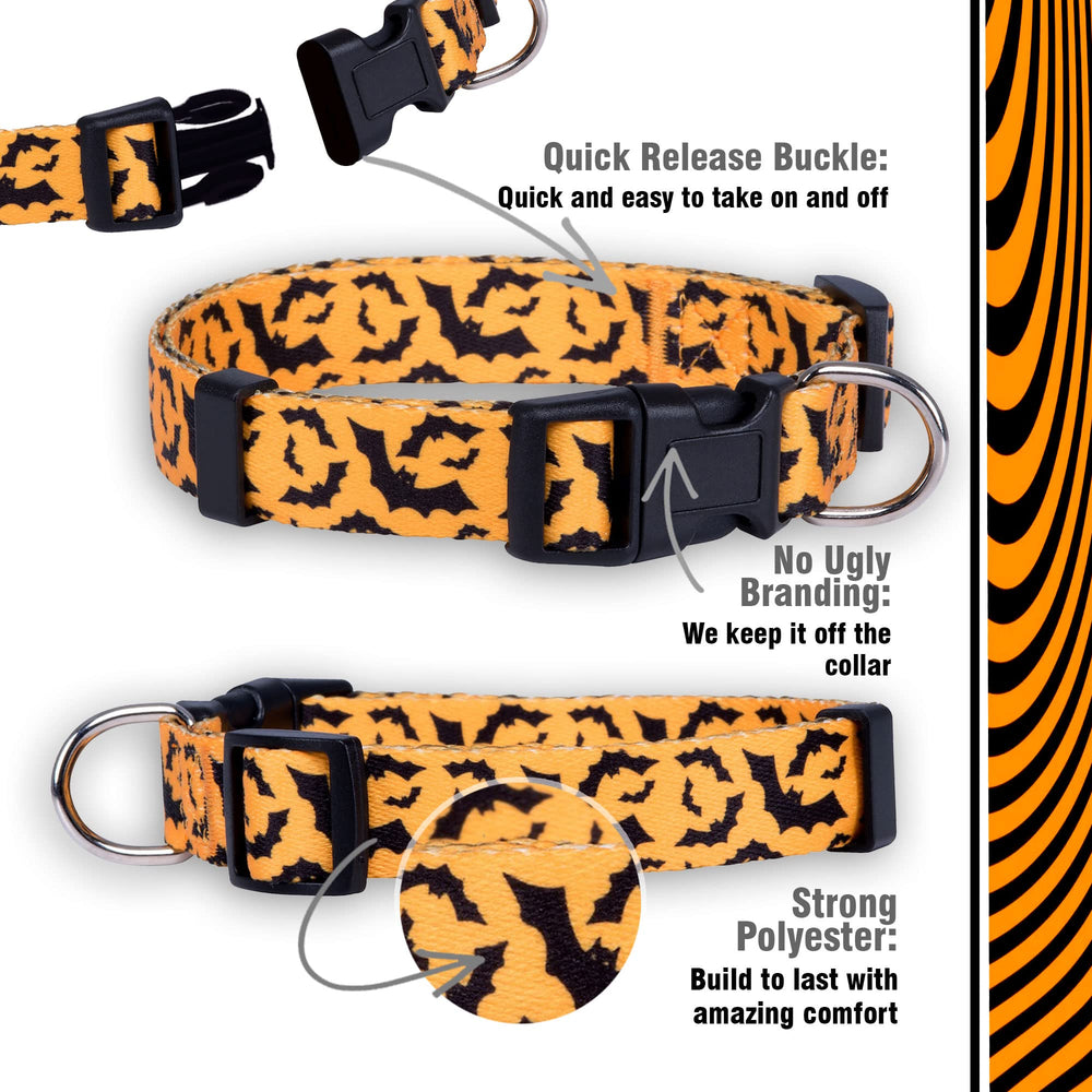 Native Pup collar con acabado reflectante para mayor visibilidad nocturna.