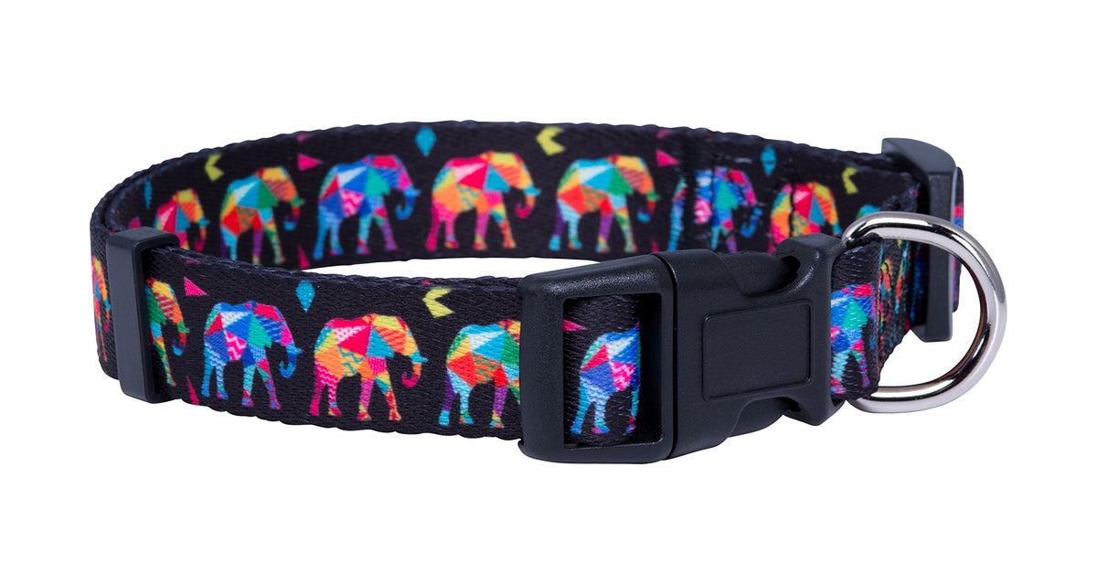 Collar Native Pup elefante con patrón africano para un estilo llamativo