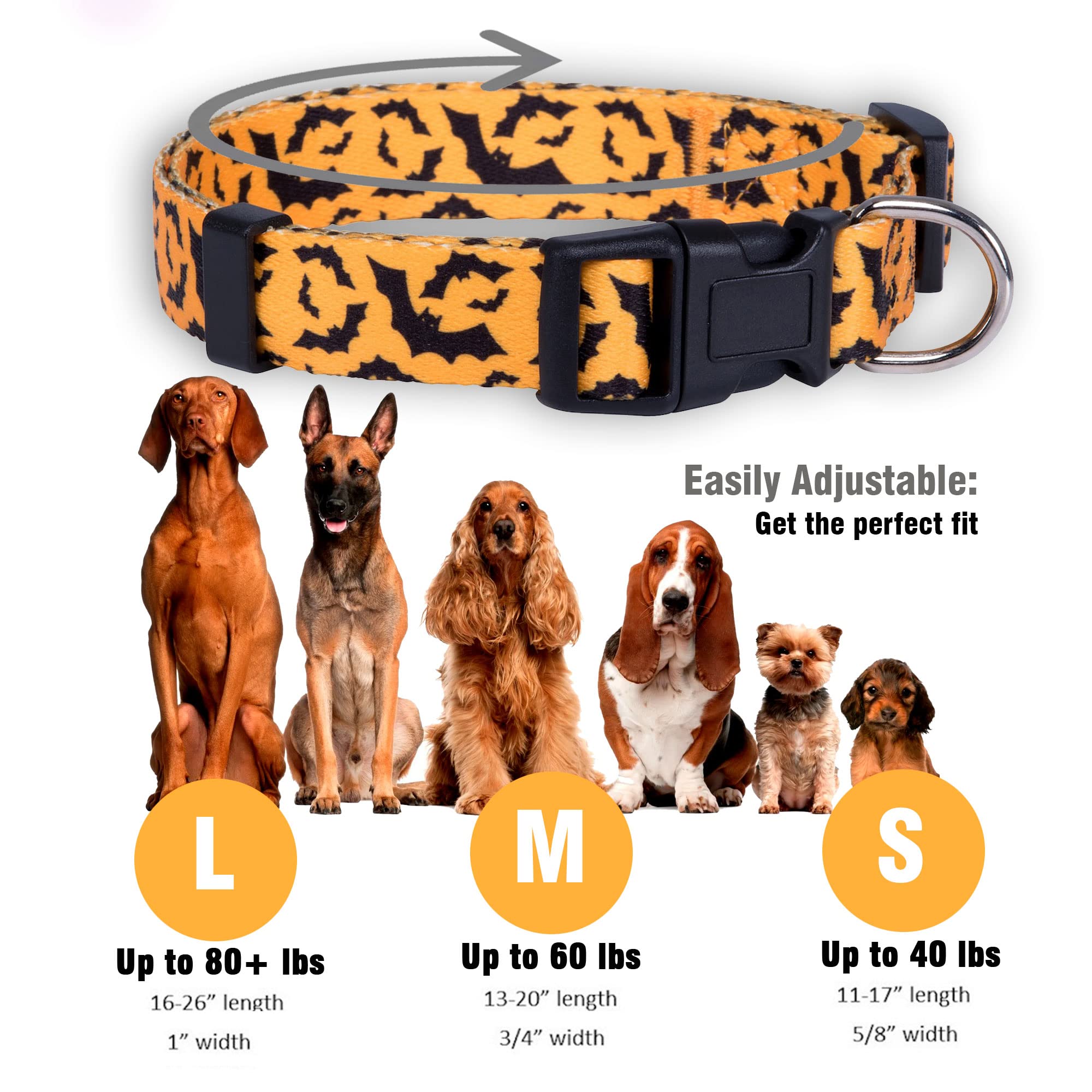 Native Pup collar con diseño textil temático de otoño, cómodo para diario.