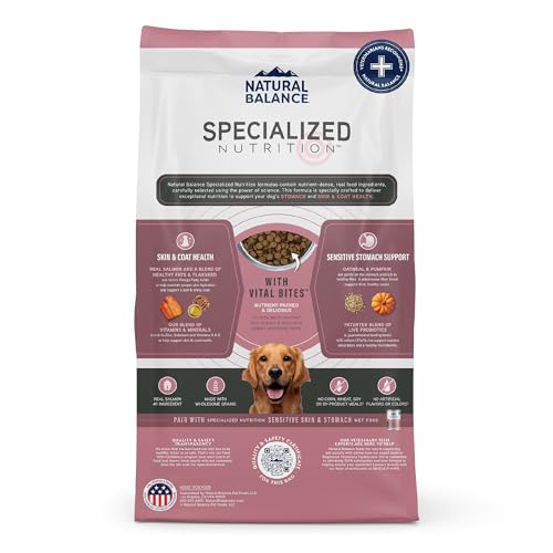 Natural Balance bolsa de 22 lb para perros, fácil de dosificar.