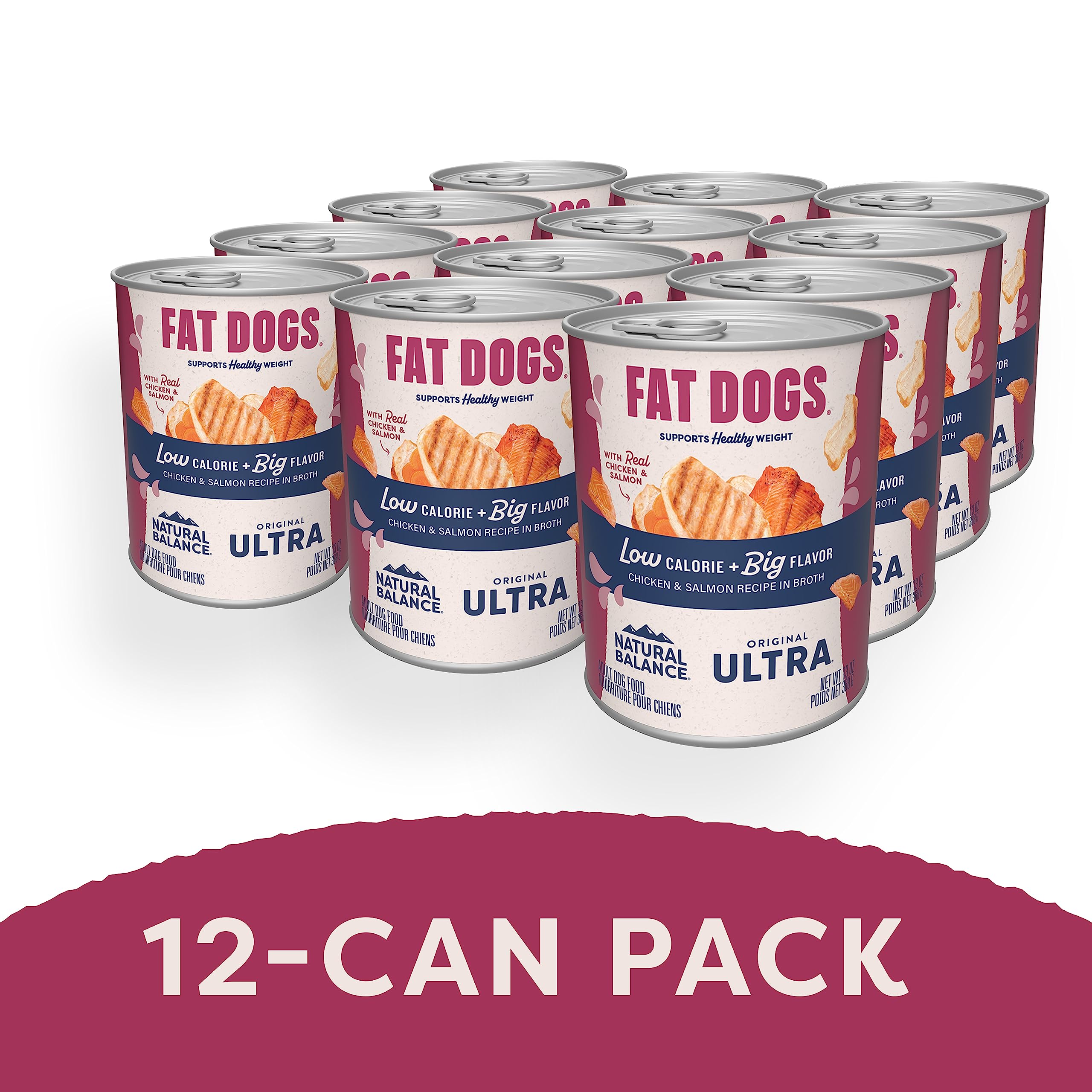 Natural Balance Fat Dogs con fibra y digestión para bienestar diario.