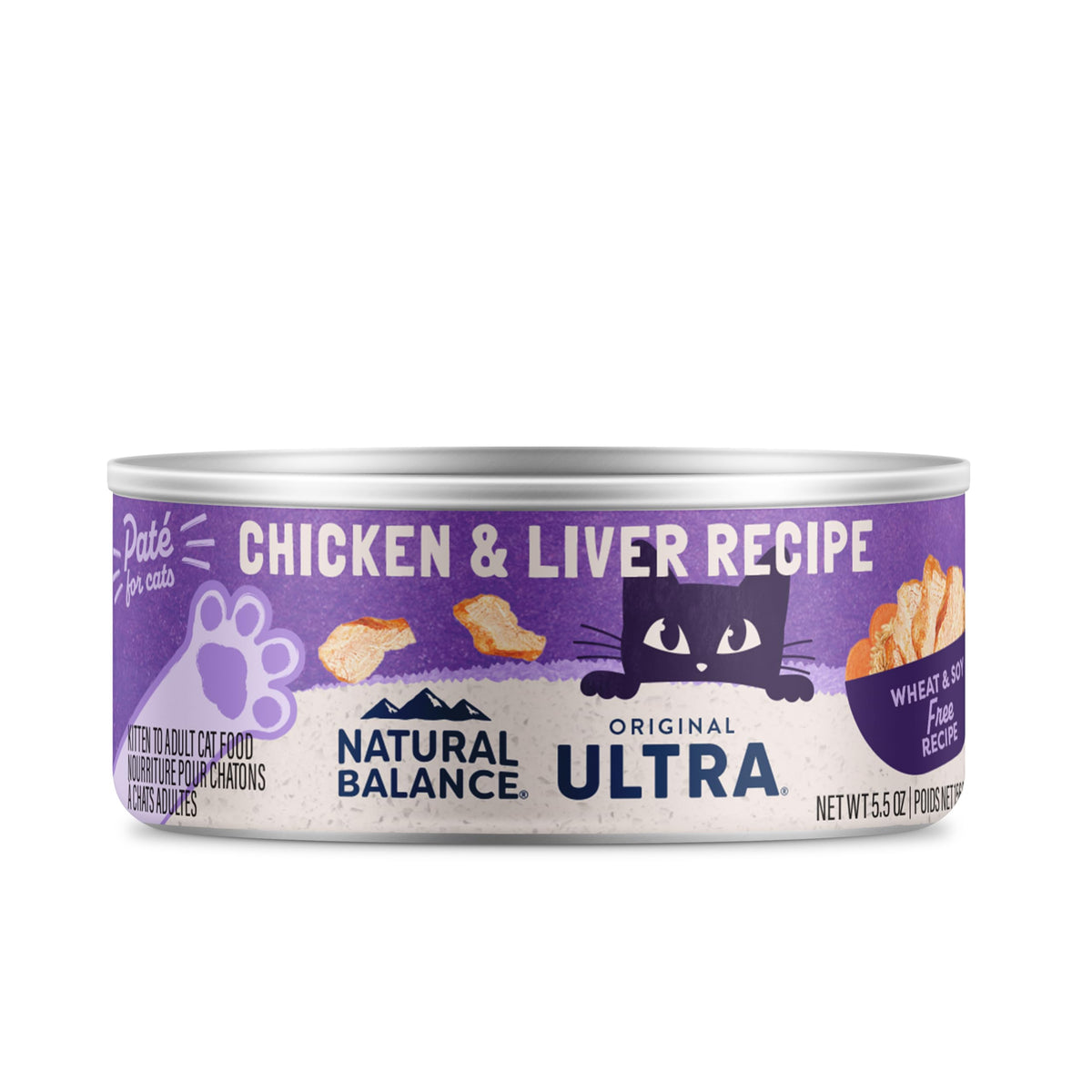 Natural Balance Original Ultra para gatos, lata pollo, sabor apetecible para cada comida
