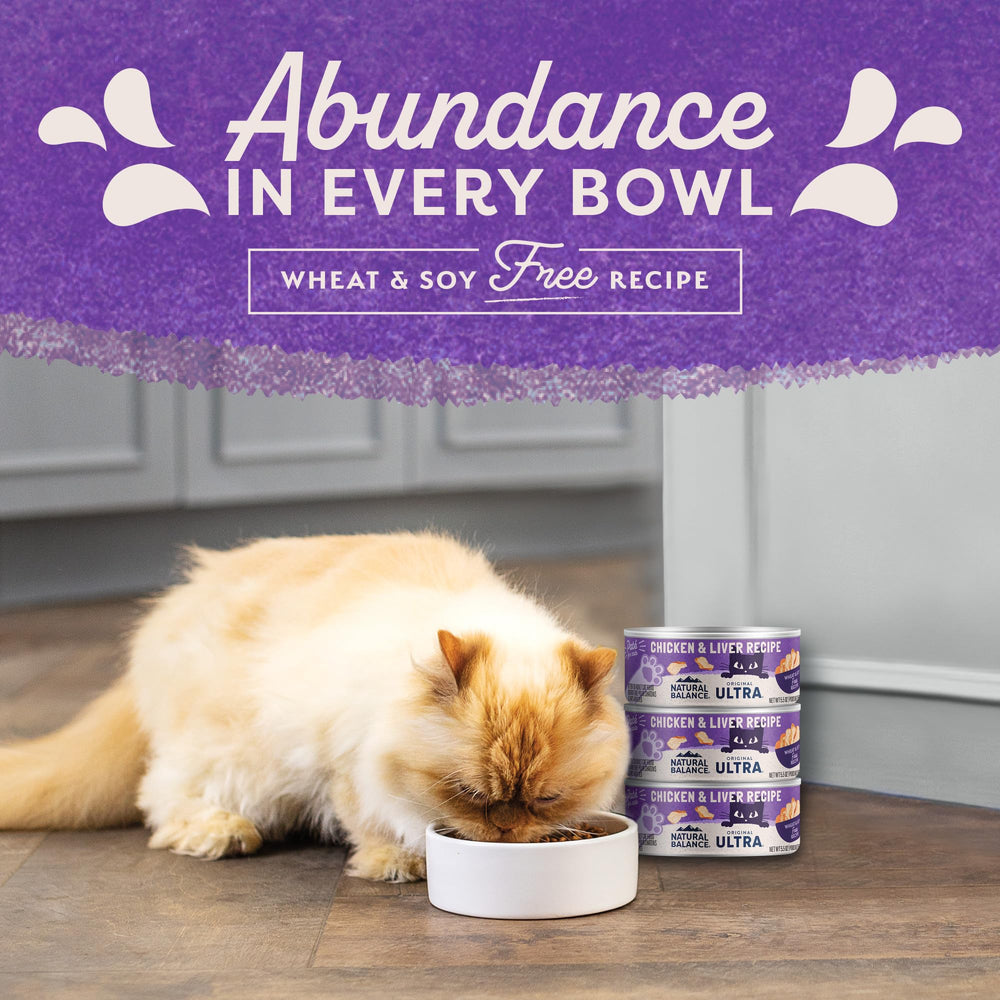 Natural Balance Original Ultra para gatos, pack de 24 latas para conveniencia