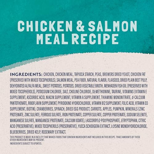 Natural Balance Ultra Indoor con salmon y pollo para palatabilidad y nutrición.