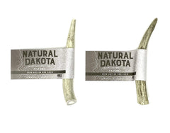 Natural Dakota cuerno de ciervo, acabado satinado y lijado para seguridad.