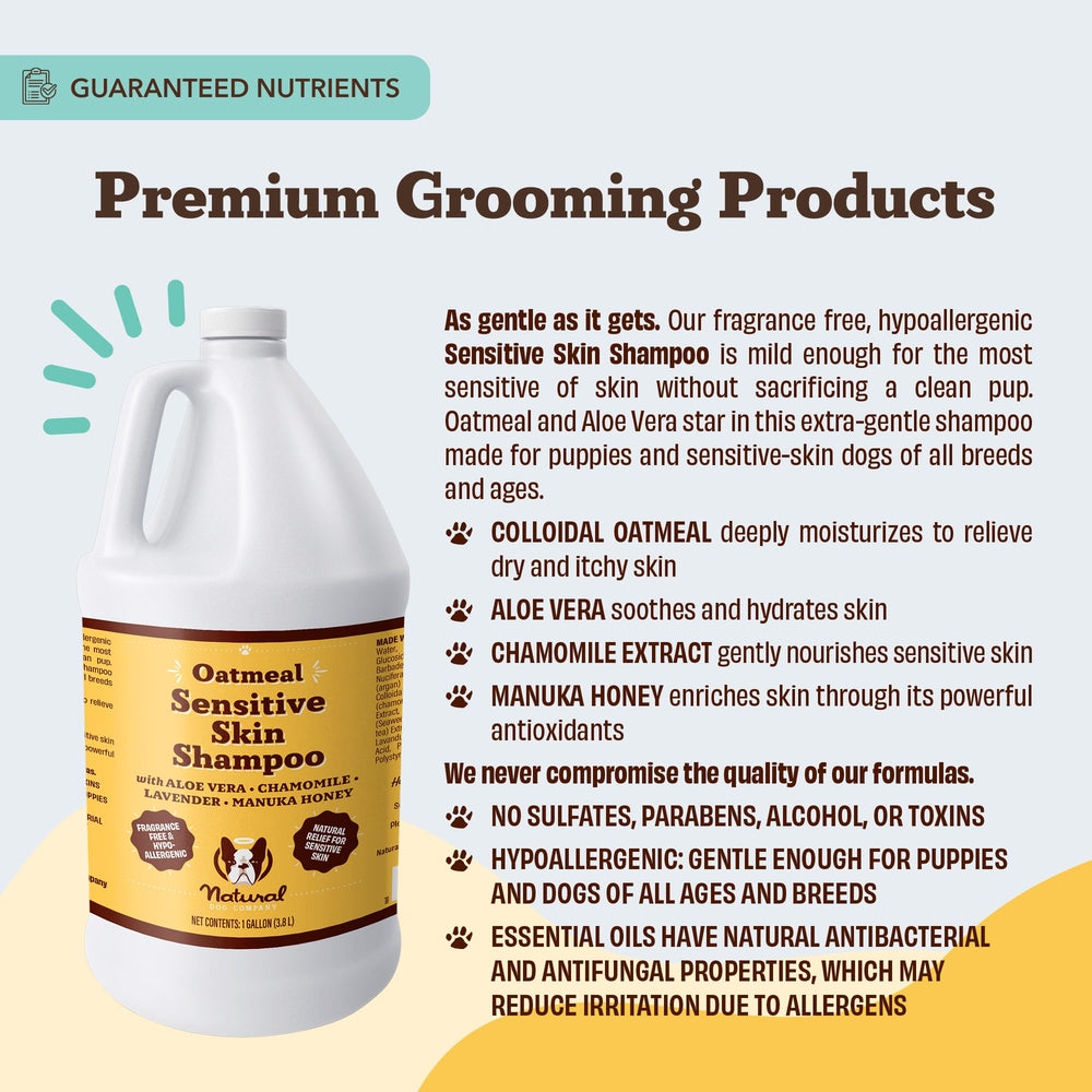 Natural Dog Company champú de uso diluido, ideal para baños frecuentes.