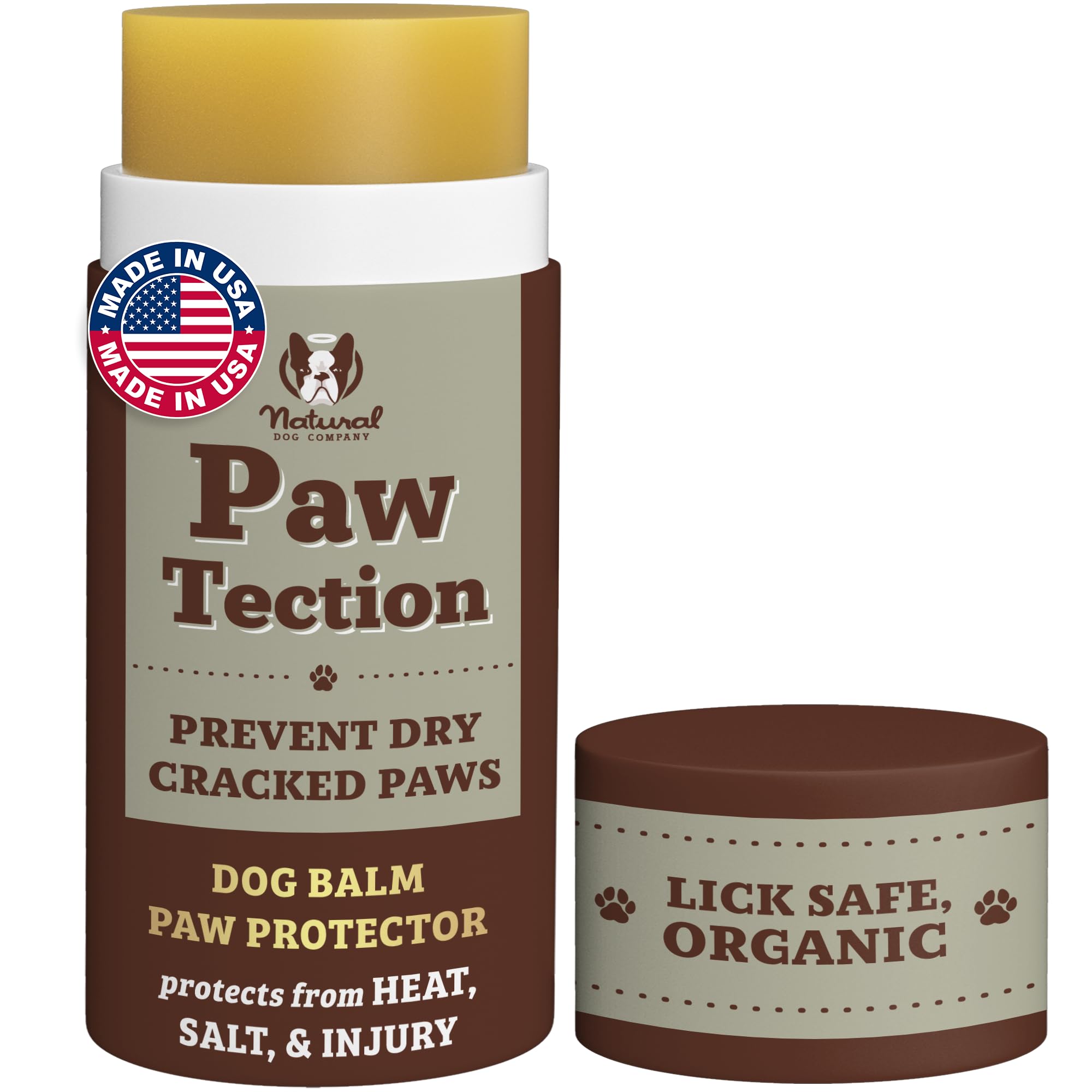 Natural Dog Company PawTection Balm: aplicación previa al paseo para proteger patas de la nieve