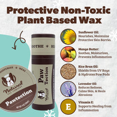 Natural Dog Company PawTection Balm: ceras naturales protegen las patitas