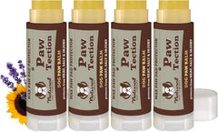 Natural Dog Company PawTection Balm 4pack, empaque portátil para viajes y protección de patas.