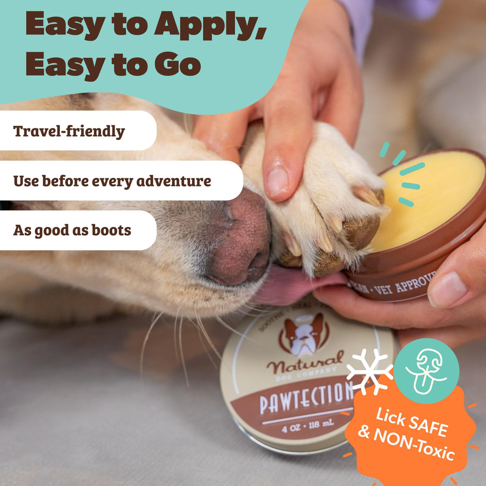 Natural Dog Company PawTection Balm: protege patitas durante nieve y superficies frías