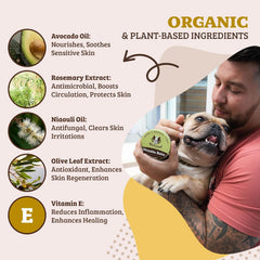 Natural Dog Company Ingredientes Orgánicos, mango y lavanda para cuidado suave