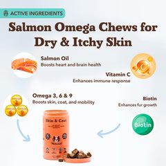 Sabor natural a salmón para perros con pelaje más atractivo