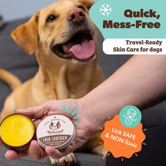 Natural Dog Company Skin Soother, stick de 0.15 oz, calma irritaciones en la piel canina.