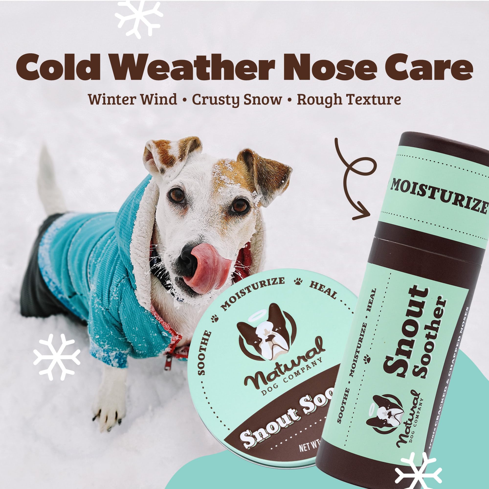 Natural Dog Company Snout Soother uso diario ante salidas al exterior.
