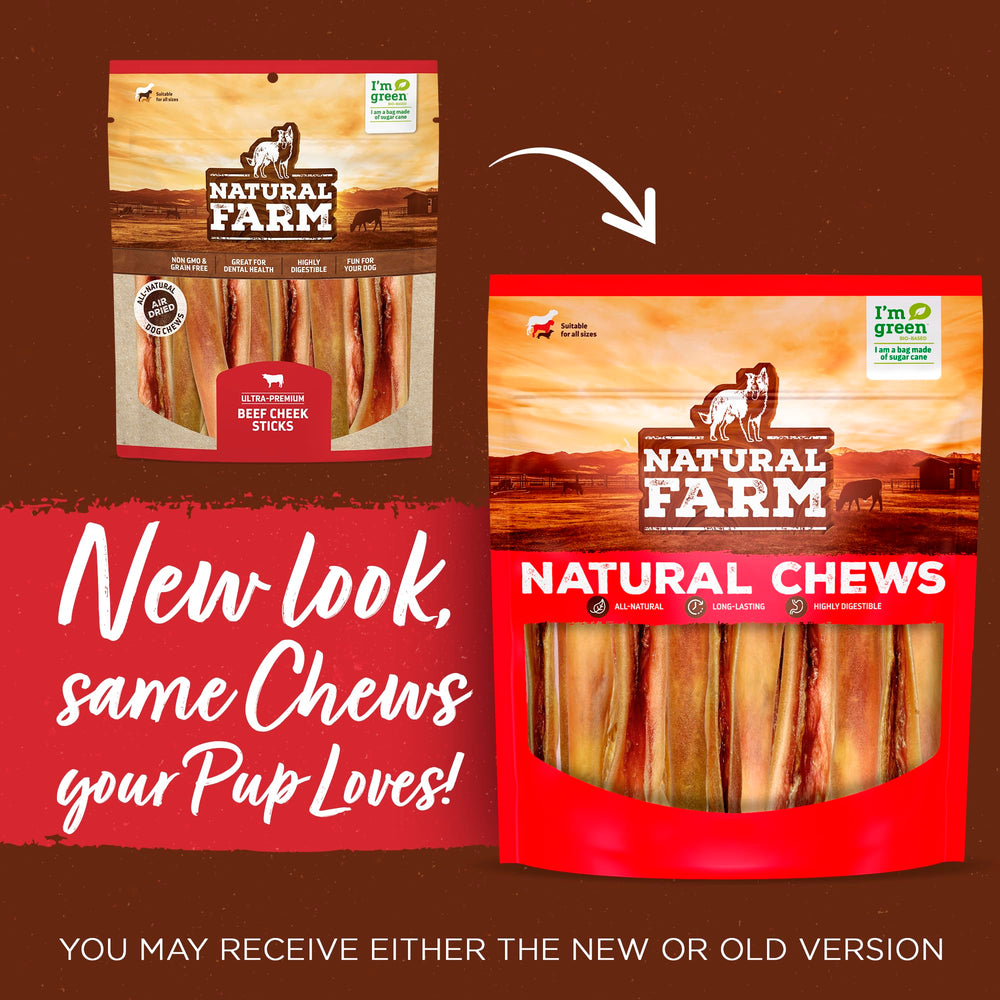 Natural Farm Bully Cheek Stick: textura masticable